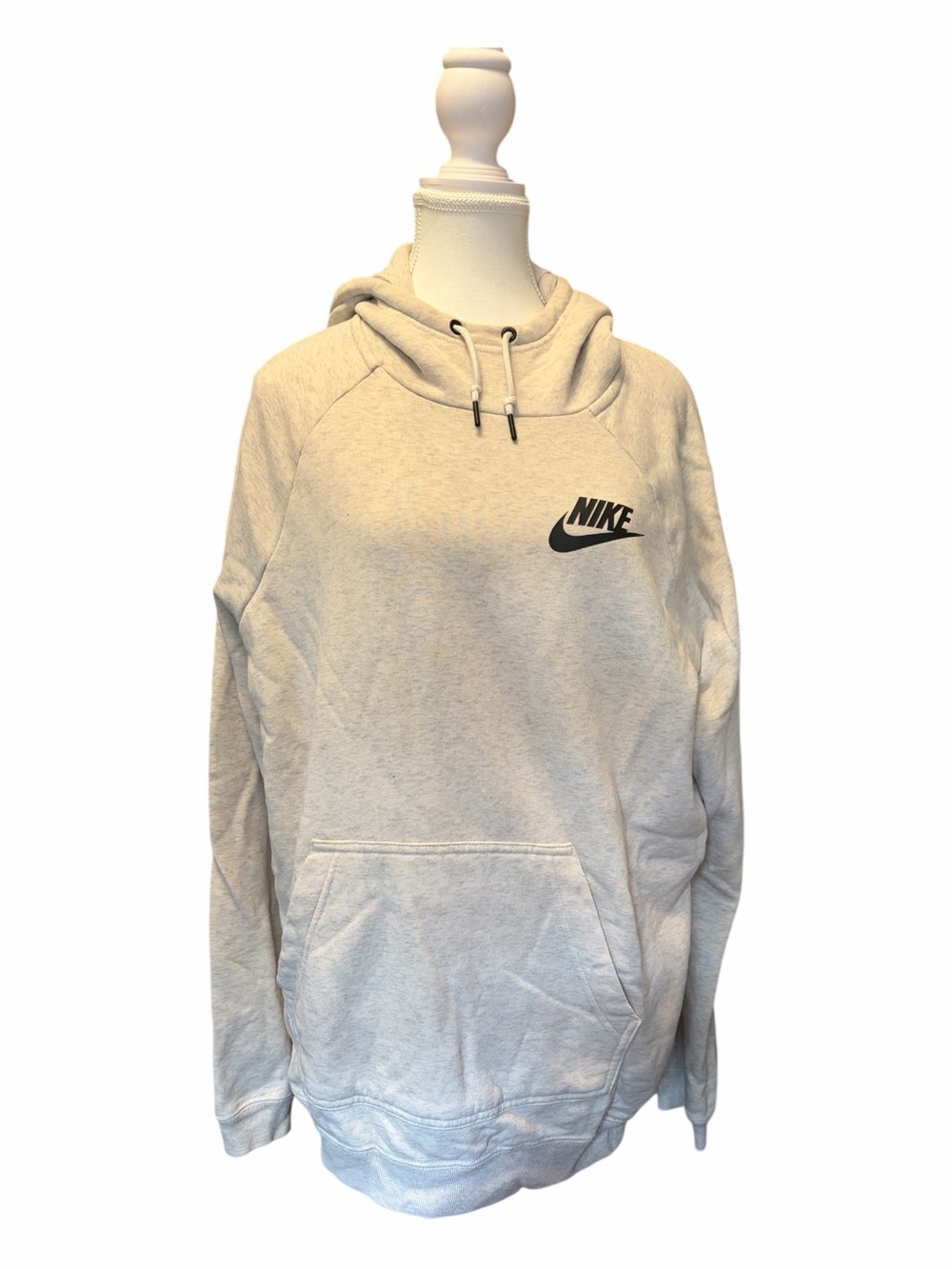 Nike Light Gray Pullover Hoodie Sweatshirt